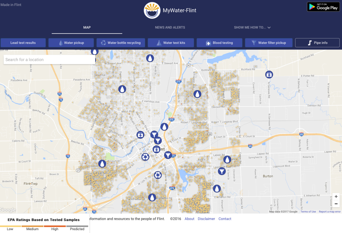 Mywater Flint App